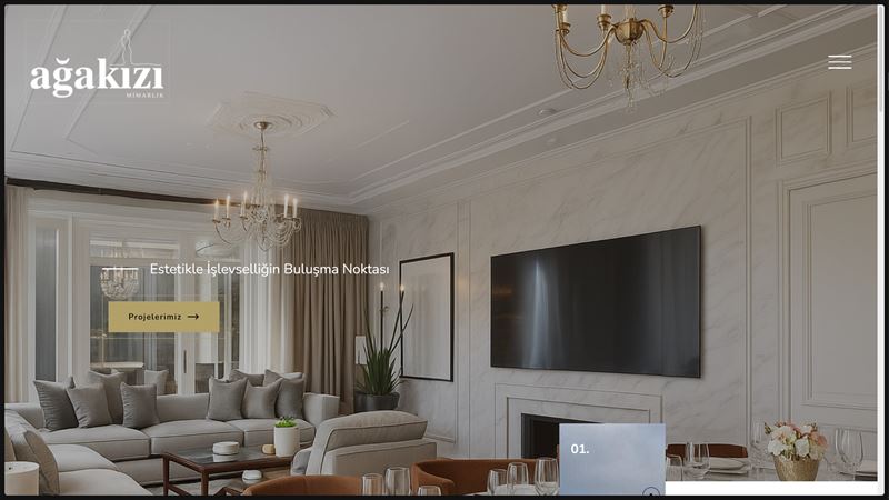 Ağakızı Mimarlık web sitesi