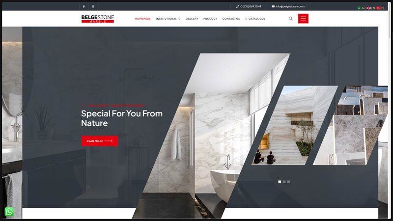 Belgestone Marble web sitesi